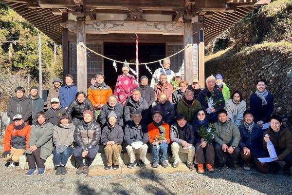 写真：檜原村木材産業協同組合の山ノ神の日でした！